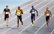 Bolt and De Grasse competing in the 200m finals at Rio 2016 - Getty Images